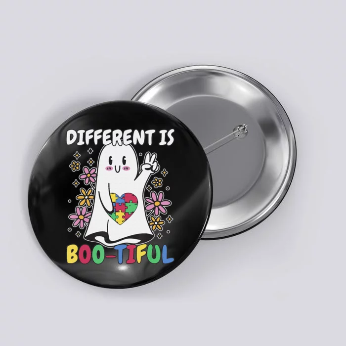 Different Is Boo-Tiful Autism Awareness Halloween Costume Button