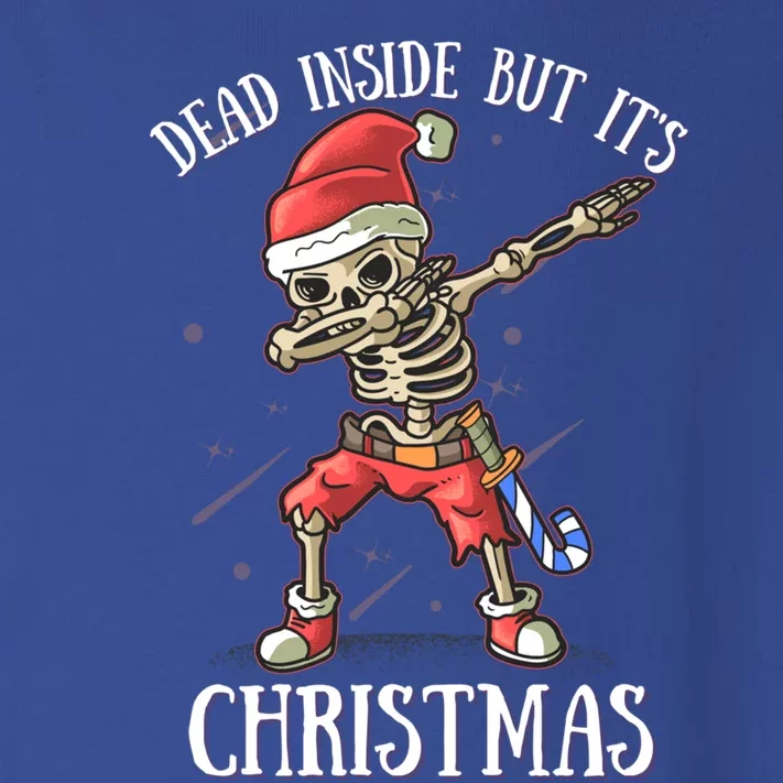 Dead Inside But ItS Christmas Xmas Dead Inside Gift Toddler Long Sleeve Shirt