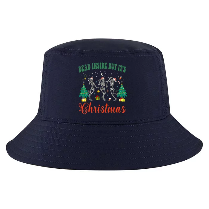 Dead Inside But ItS Christmas Funny Christmas Skeleton Gift Cool Comfort Performance Bucket Hat