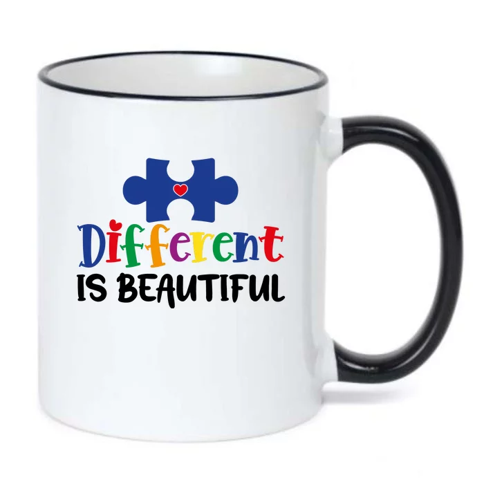 Different Is Beautiful Black Color Changing Mug