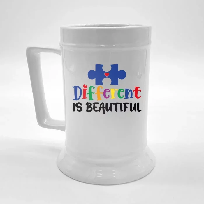 Different Is Beautiful Front & Back Beer Stein