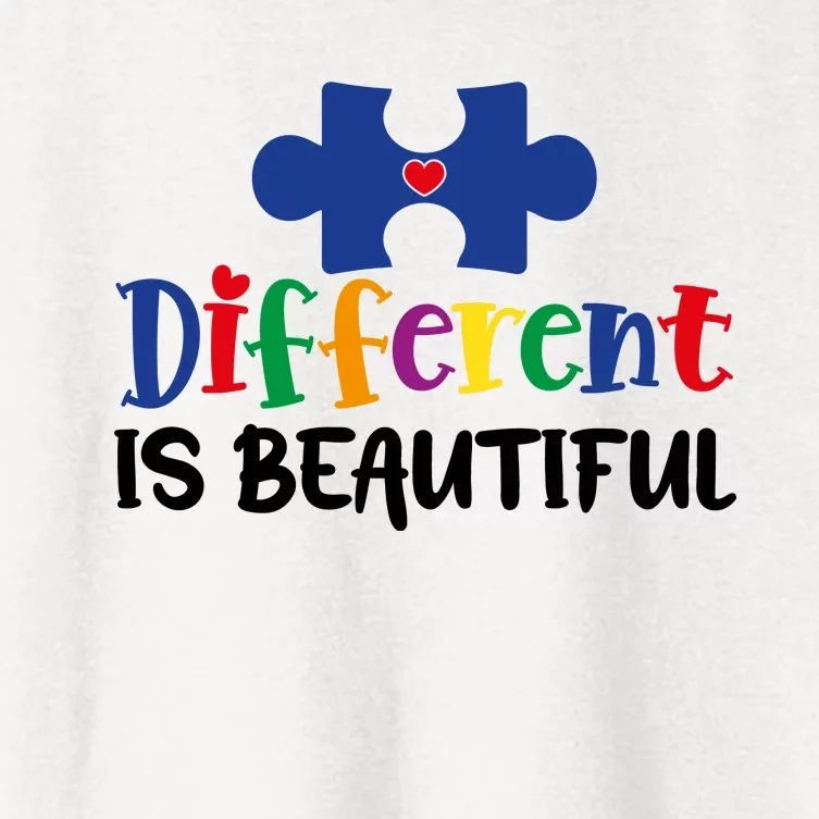 Different Is Beautiful Women's Crop Top Tee