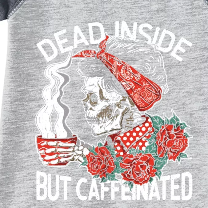 Dead Inside But Caffeinated Skeleton Coffee Infant Baby Jersey Bodysuit