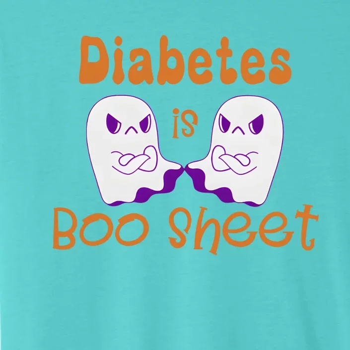 Diabetes Is Boo Sheet Funny Halloween Diabetes Awareness ChromaSoft Performance T-Shirt