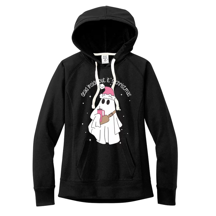 Dead Inside But ItS Christmas Women's Fleece Hoodie