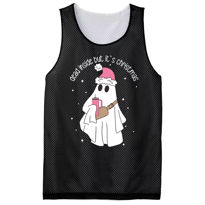 Dead Inside But ItS Christmas Mesh Reversible Basketball Jersey Tank