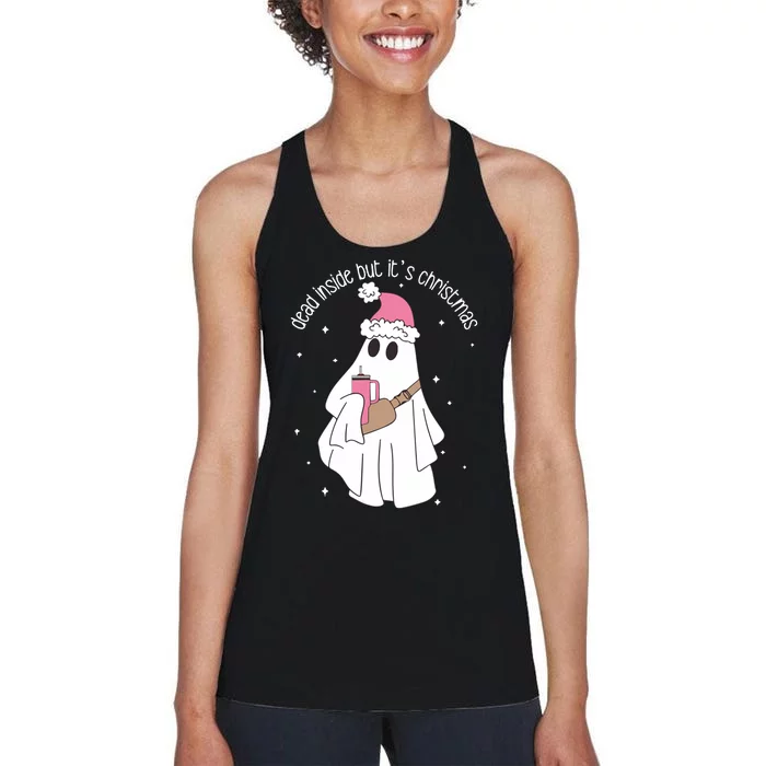 Dead Inside But ItS Christmas Women's Racerback Tank