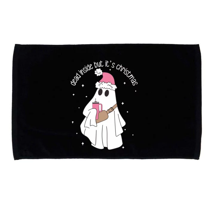 Dead Inside But ItS Christmas Microfiber Hand Towel