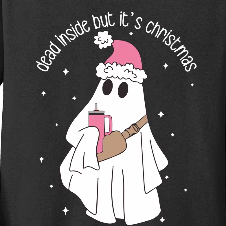 Dead Inside But ItS Christmas Kids Long Sleeve Shirt