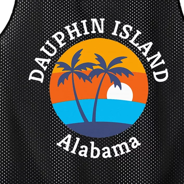 Dauphin Island Beach Alabama Summer Vacation Souvenir Mesh Reversible Basketball Jersey Tank