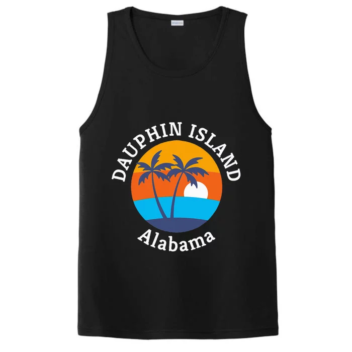 Dauphin Island Beach Alabama Summer Vacation Souvenir Performance Tank