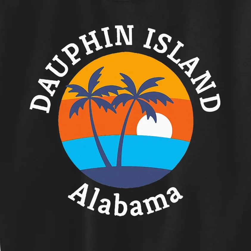 Dauphin Island Beach Alabama Summer Vacation Souvenir Kids Sweatshirt