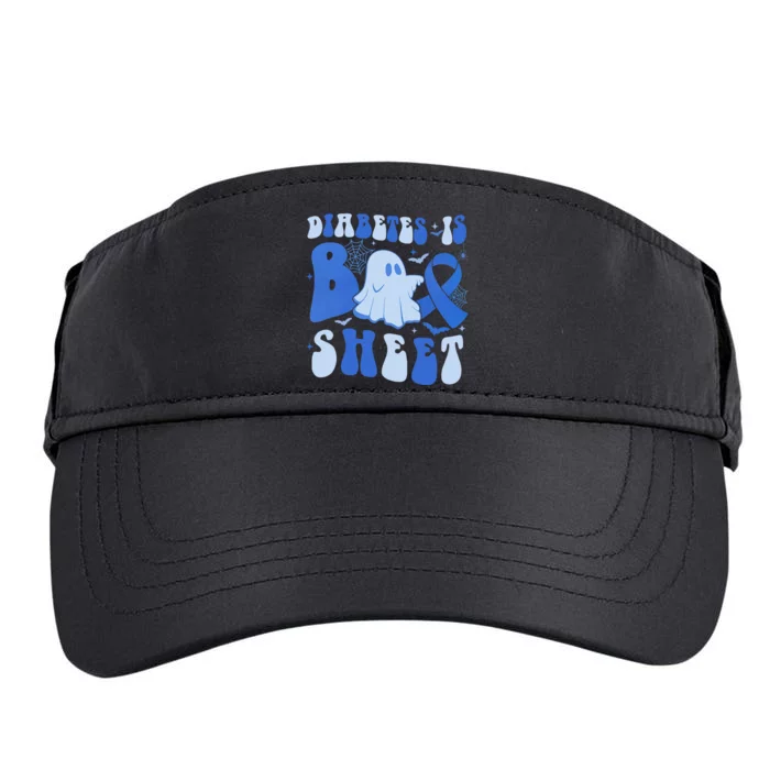 Diabetes Is Boo Sheet Halloween ghost Diabetes awareness Adult Drive Performance Visor