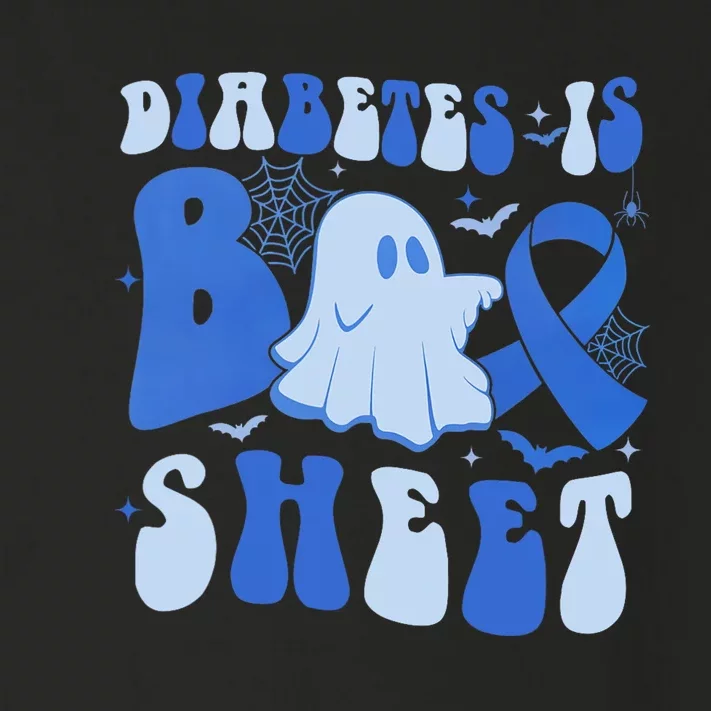 Diabetes Is Boo Sheet Halloween ghost Diabetes awareness Toddler Long Sleeve Shirt