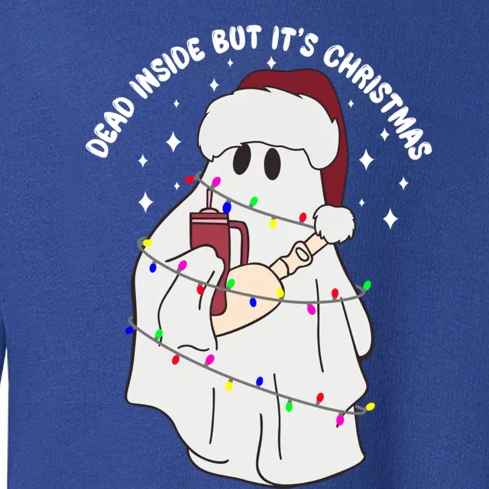 Dead Inside But It’S Christmas Boojee Ghost Stanley Tumbler Gift Toddler Sweatshirt