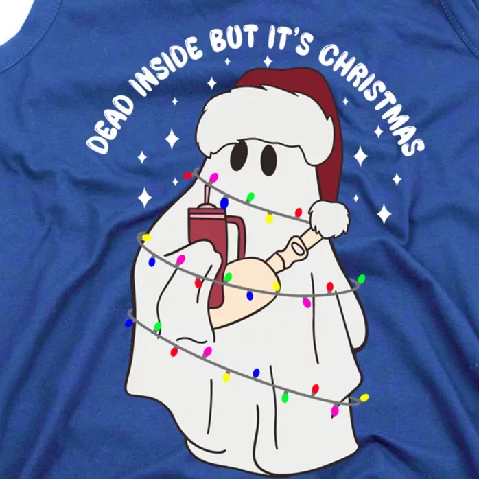 Dead Inside But It’S Christmas Boojee Ghost Stanley Tumbler Gift Tank Top