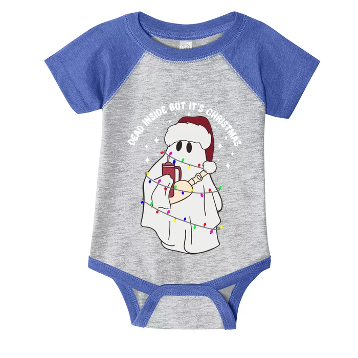 Dead Inside But It’S Christmas Boojee Ghost Stanley Tumbler Gift Infant Baby Jersey Bodysuit