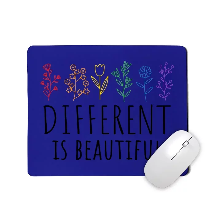 Different Is Beautiful Autism Awareness Acceptance Adhd Meaningful Gift Mousepad