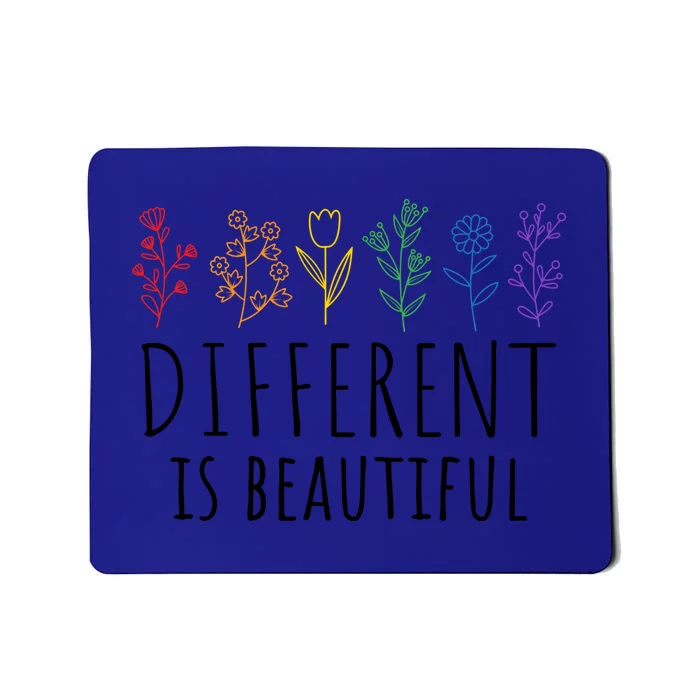 Different Is Beautiful Autism Awareness Acceptance Adhd Meaningful Gift Mousepad