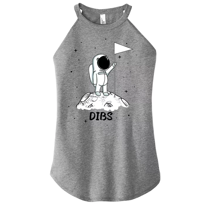 Dibs Flag On Moon Astronaut Women’s Perfect Tri Rocker Tank