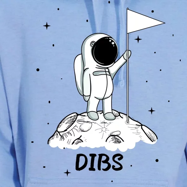 Dibs Flag On Moon Astronaut Unisex Surf Hoodie