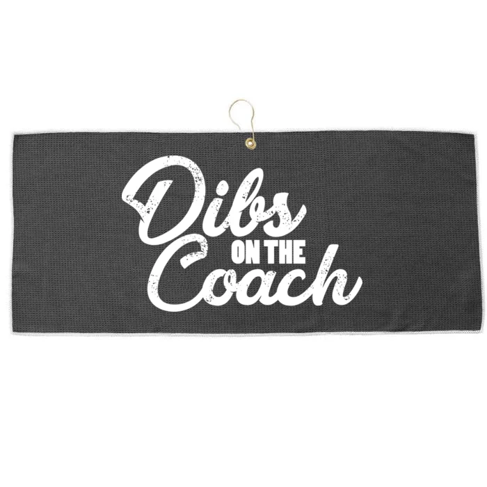 Dibs On The Coach Large Microfiber Waffle Golf Towel