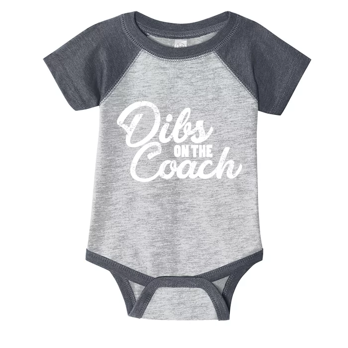 Dibs On The Coach Infant Baby Jersey Bodysuit