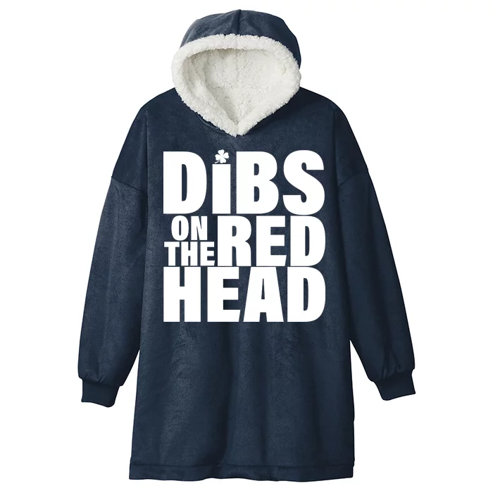 Dibs On The Redhead Hooded Wearable Blanket