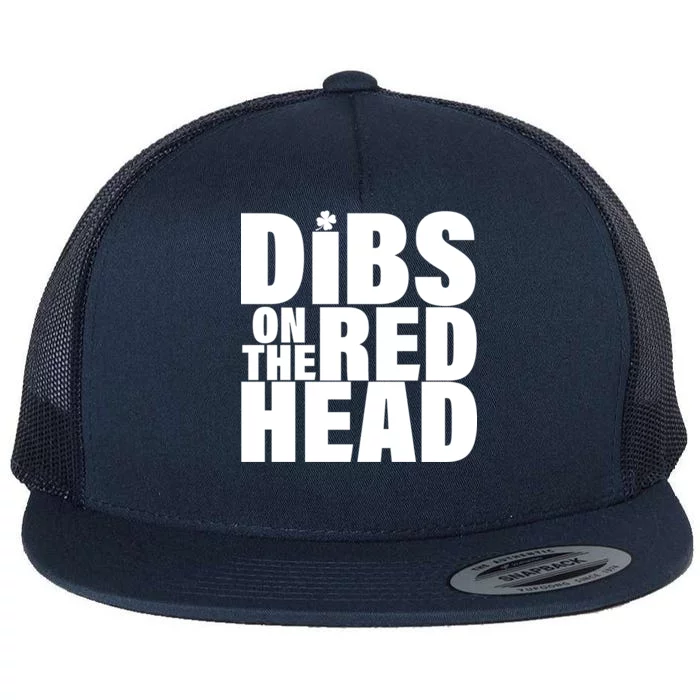 Dibs On The Redhead Flat Bill Trucker Hat