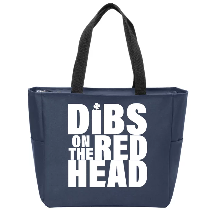 Dibs On The Redhead Zip Tote Bag