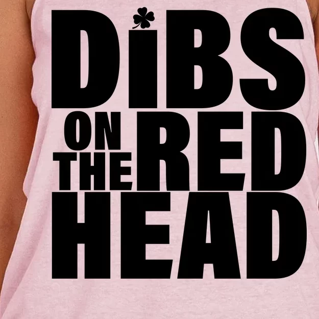 Dibs On The Redhead Women's Knotted Racerback Tank