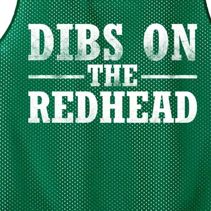 Dibs On The Redhead St. Patrick's Day Mesh Reversible Basketball Jersey Tank