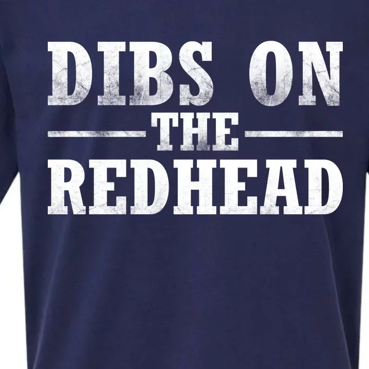 Dibs On The Redhead St. Patrick's Day Sueded Cloud Jersey T-Shirt