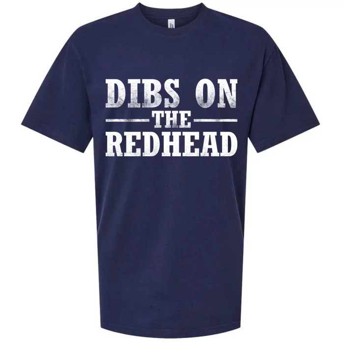 Dibs On The Redhead St. Patrick's Day Sueded Cloud Jersey T-Shirt