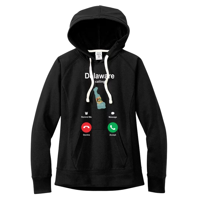 Delaware Is Calling Gift Women's Fleece Hoodie