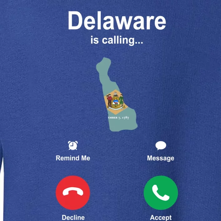 Delaware Is Calling Gift Toddler Sweatshirt