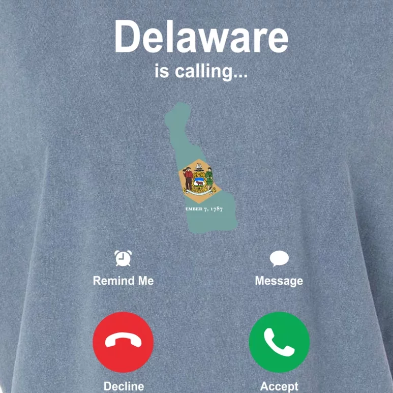 Delaware Is Calling Gift Garment-Dyed Women's Muscle Tee