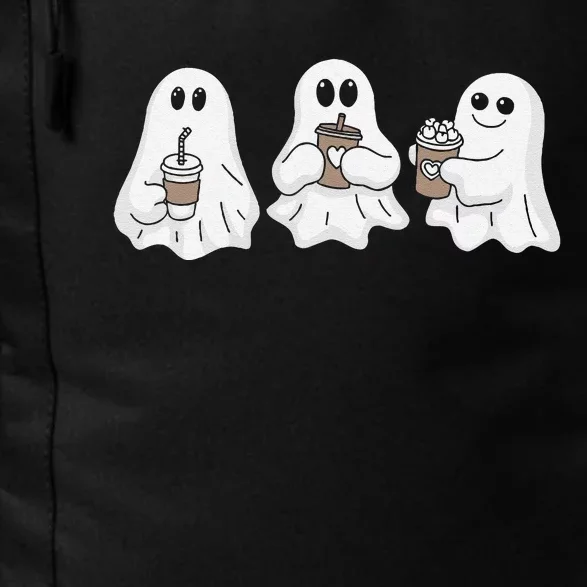 Drinking Ice Coffee Latte Beverage Ghost Halloween Daily Commute Backpack