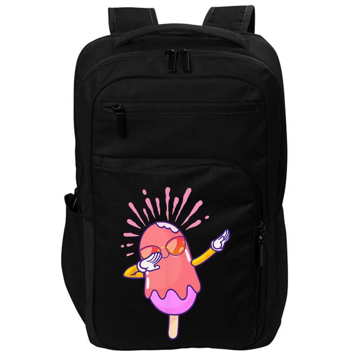 Dabbing Ice Cream Cute Ice Cream Dabbing Popsicle Impact Tech Backpack