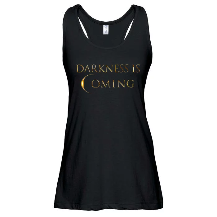 Darkness Is Coming 040824 Funny Total Solar Eclipse Ladies Essential Flowy Tank