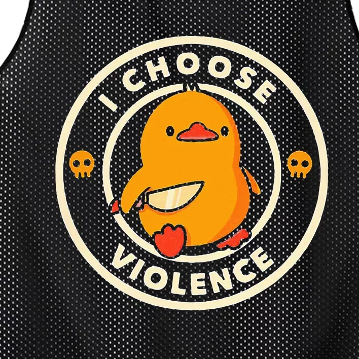 Duck I Choose Violence Mesh Reversible Basketball Jersey Tank