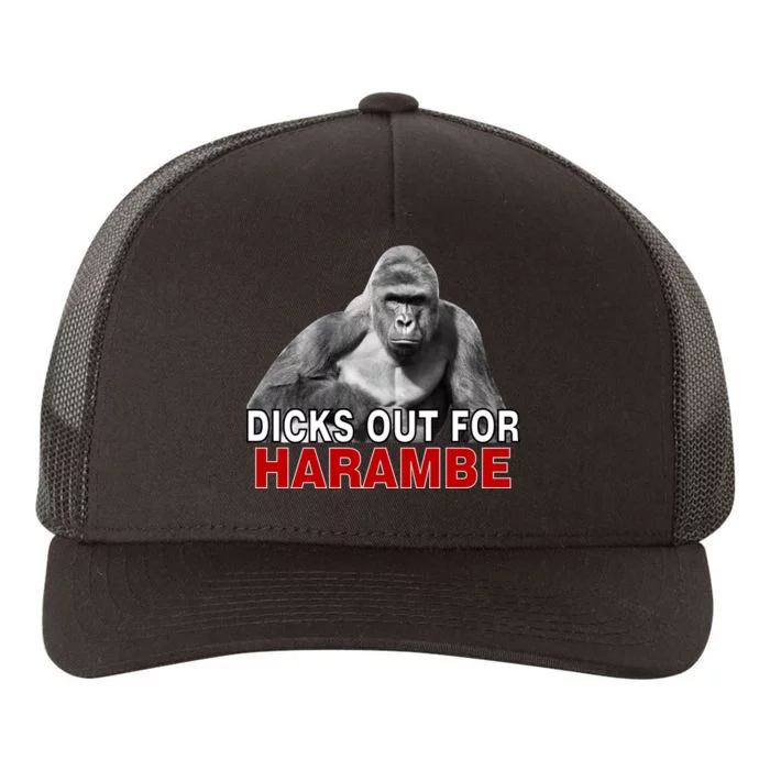 Dicks Out For Harambe Yupoong Adult 5-Panel Trucker Hat