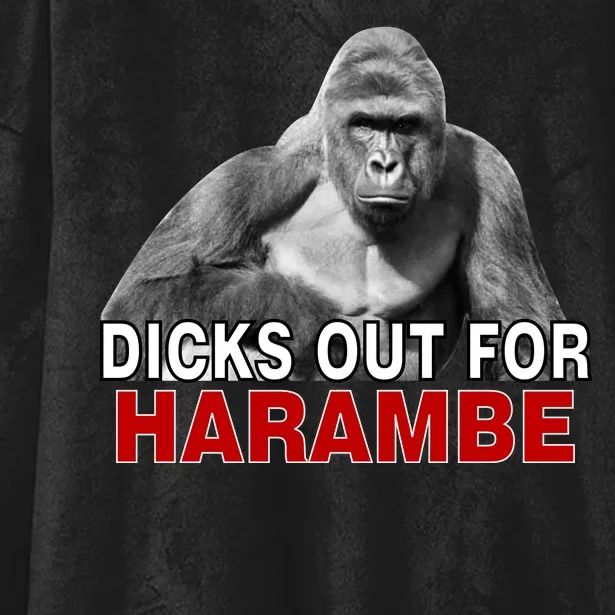 Dicks Out For Harambe Hooded Wearable Blanket