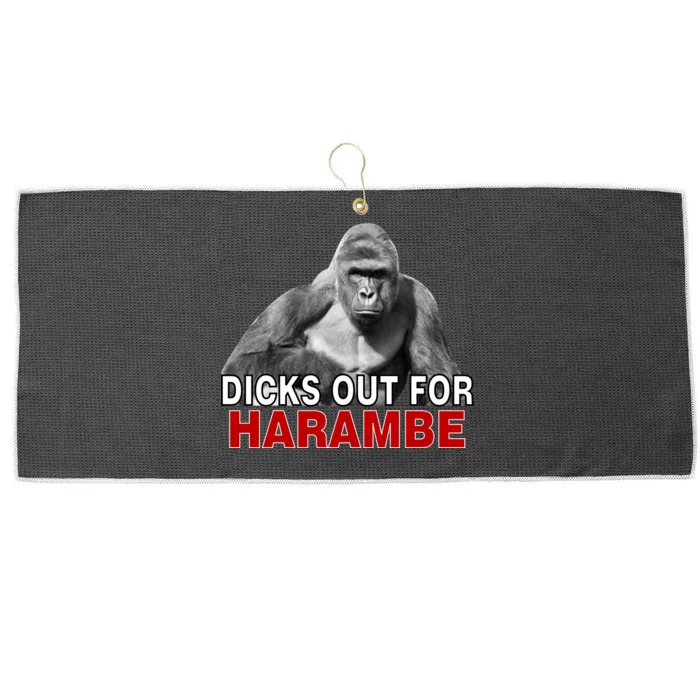 Dicks Out For Harambe Large Microfiber Waffle Golf Towel