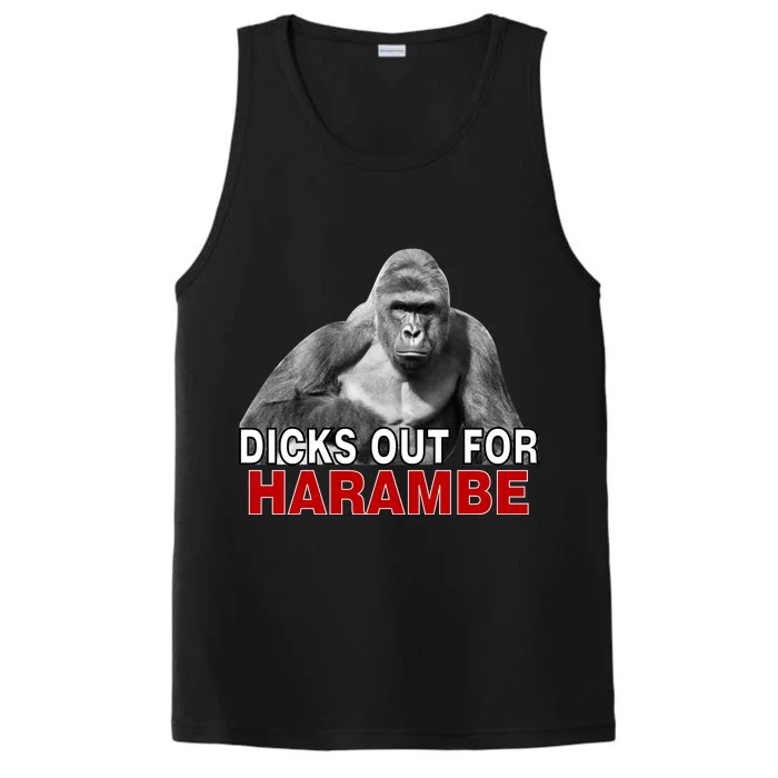 Dicks Out For Harambe Performance Tank