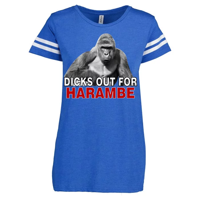 Dicks Out For Harambe Enza Ladies Jersey Football T-Shirt