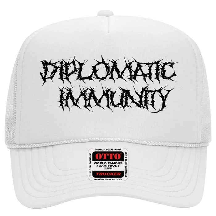 Diplomatic Immunity High Crown Mesh Trucker Hat