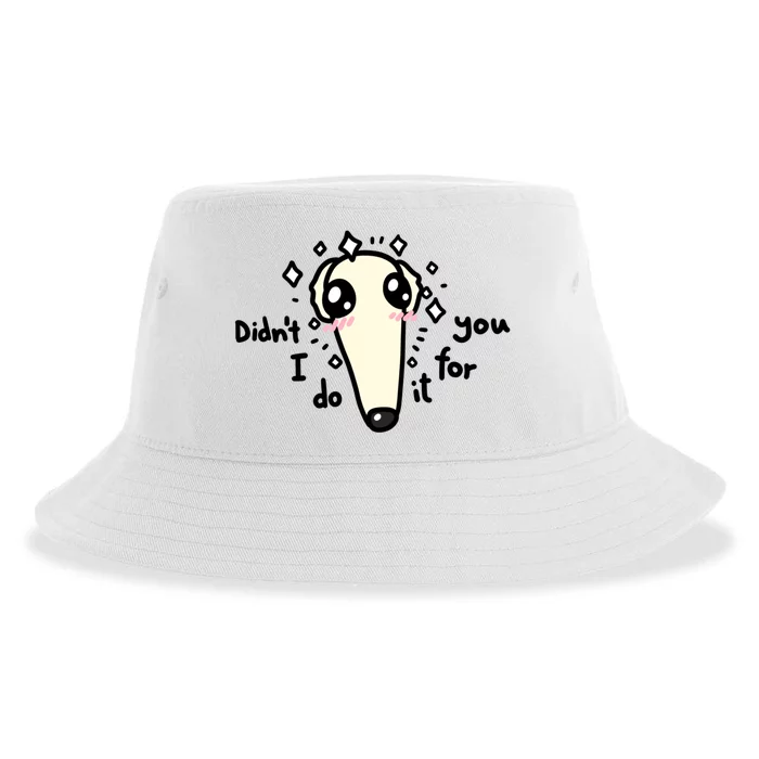 Didn't I Do It For You Borzoi Dog Meme Sustainable Bucket Hat