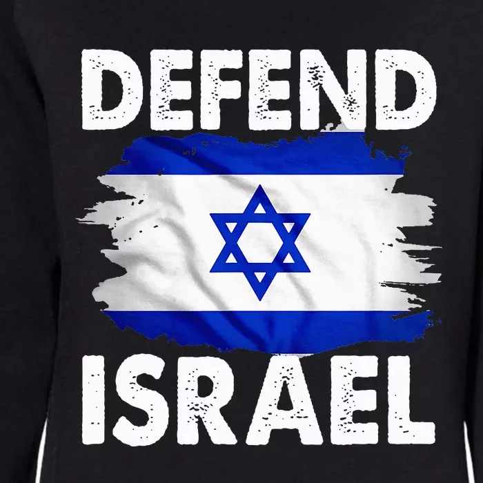 Defend Israel Womens California Wash Sweatshirt