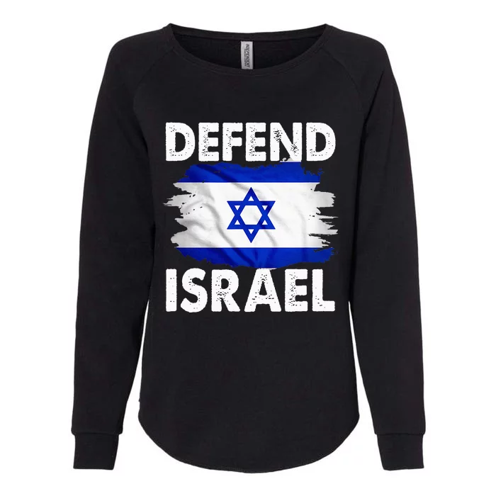 Defend Israel Womens California Wash Sweatshirt